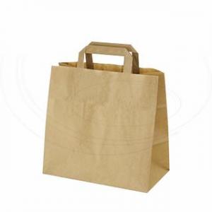 papírová taška hnědá 320 + 160 x 270 mm