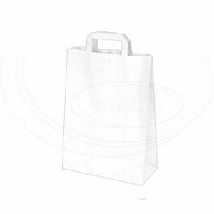 papírová taška bílá 220 + 100 x 280  mm