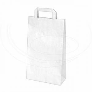 papírová taška bílá 220 + 100 x 390 mm