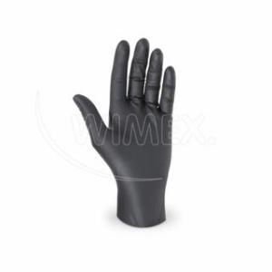 nitrilové rukavice nepudrované,černé -M-100ks 