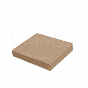 ubrousky přírodní hnědé dvouvrstvé 240x240mm - 250ks
