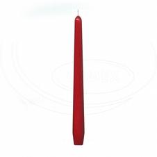 Svíčka kónická 245 mm červená 10 ks