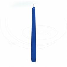 Svíčka kónická 245 mm modrá 10 ks